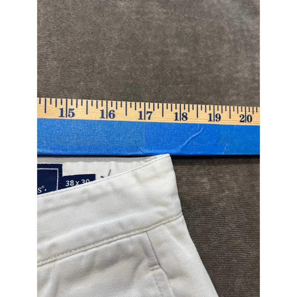 Vineyard Vines Mens Chinos‎ Pants Khaki Flat Front Straight Leg Size 38x30 - Picture 5 of 6